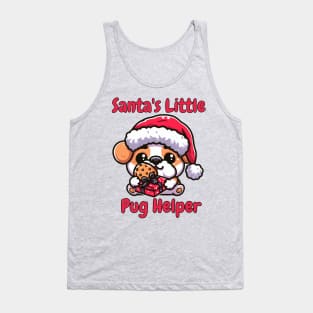 Merry Pugmas Funny Christmas Santa Pug Owner Tank Top